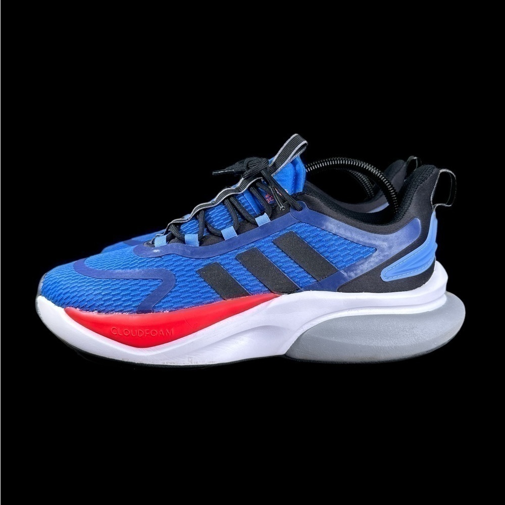adidas Alphabounce+ (Blue/Black/Red) Men’s Size: 9 1/2 - Picture 2 of 9